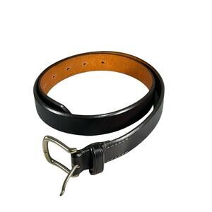 VOLPI CONCERIE BLACK GENUINE ITALIAN LEATHER BELT SIZE 36/90cm..Mens